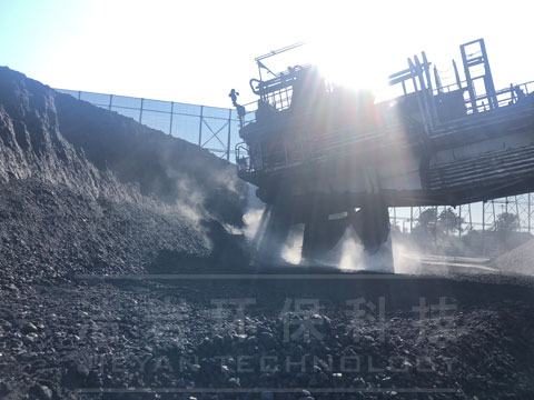 堆取料机斗轮机干雾抑尘