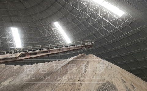 圆堆机干雾抑尘