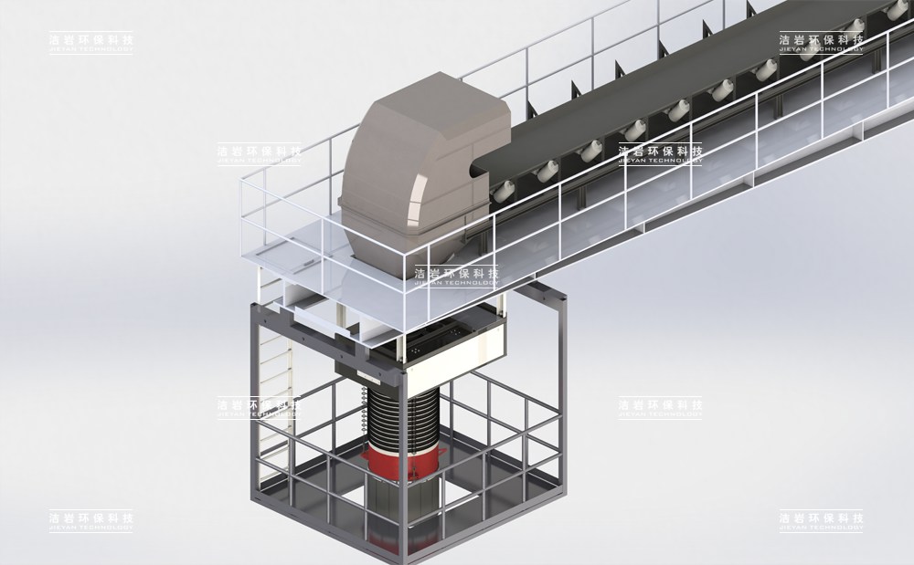 港口砂石骨料装船散装机伸缩溜筒