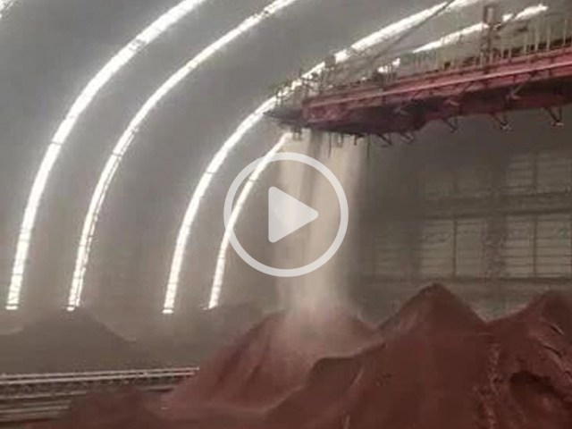 臂式斗轮堆取料机干雾降尘系统